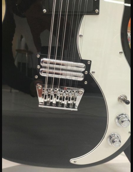 Danelectro 59 Vintage 12 Strings Black Chitarra Elettrica