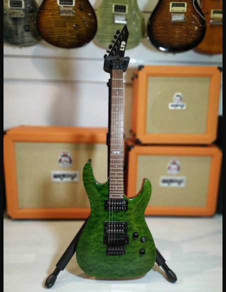 ESP LTD MH100 QM Transpared Green Chitarra Elettrica