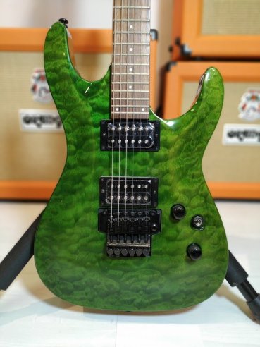 ESP LTD MH100 QM Transpared Green Chitarra Elettrica
