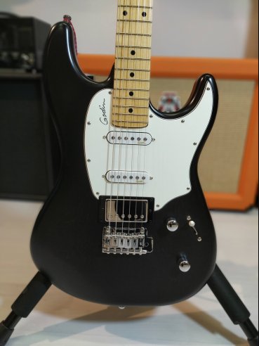 Godin Session Black Burst SG MN w/bag