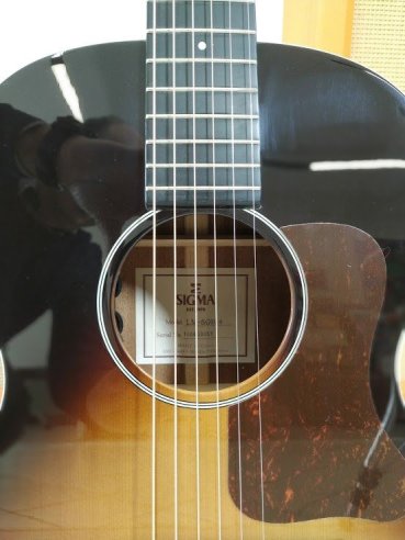 Sigmaguitars LM-SG00 Serie SG 00 Lucida Sunburst Chitarra Folk Elettrificata