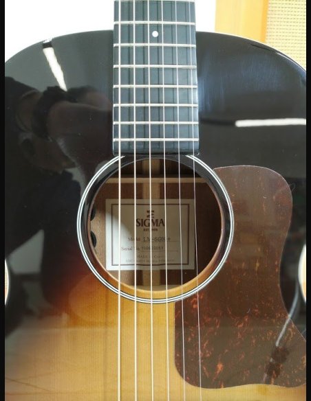 Sigmaguitars LM-SG00 Serie SG 00 Lucida Sunburst Chitarra Folk Elettrificata