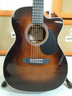 Sigmaguitars OMTC-1STE SB Serie 1 Corpo 000 Cunburst Chitarra Folk Elettrificata 2