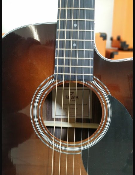 Sigmaguitars OMTC-1STE SB Serie 1 Corpo 000 Cunburst Chitarra Folk Elettrificata