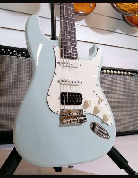 Suhr Classic S Rosewood HSS Sonic Blue Chitarra Elettrica