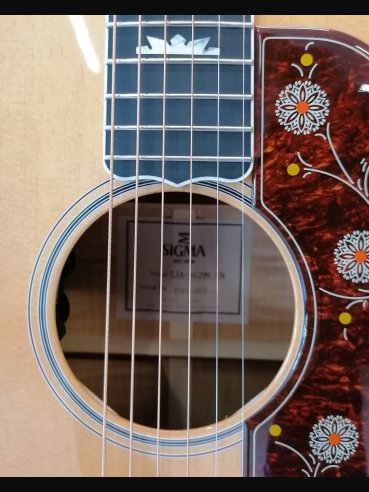 Sigmaguitars GJA-SG200 AN Serie SG Grand Jumbo Lucida Antique Natural Chitarra Folk Elettrificata