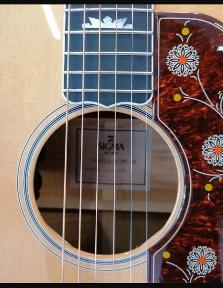 Sigmaguitars GJA-SG200 AN Serie SG Grand Jumbo Lucida Antique Natural Chitarra Folk Elettrificata